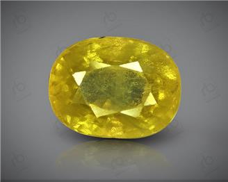 Natural Heated & Treated Yellow Sapphire Certified 3.49 CTS (DIN 86196 )
